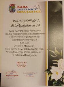 Read more about the article Eko-Gala „U nos w Mikulach”